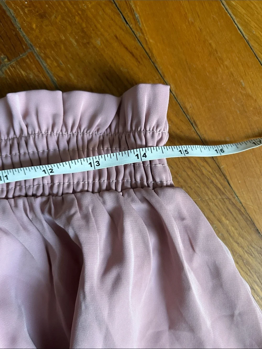 BOGO Women's Smocked Waist Light Pink Shorts with Pockets